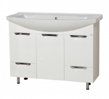 Лаванда -105 Тумба с 2 ящ. белая / раковина