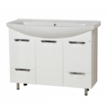 Лаванда -105 Тумба с 2 ящ. белая / раковина