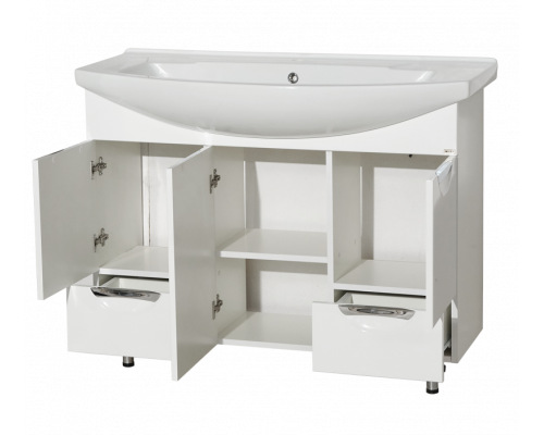 Заказать Лаванда -105 Тумба с 2 ящ. белая / раковина в магазине сантехники Santeh-Crystal.ru