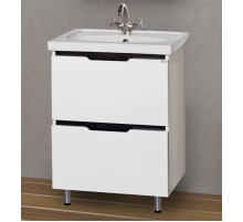 Лайм - 60 Тумба напольная  с 2 ящ. комбинированная / раковина