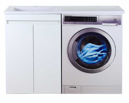 Заказать Фостер - 55 Тумба напольная прямая под стиральную машину/ раковина левая в магазине сантехники Santeh-Crystal.ru