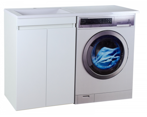 Заказать Фостер - 55 Тумба напольная прямая под стиральную машину/ раковина левая в магазине сантехники Santeh-Crystal.ru