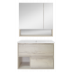 Купить Дунай - 75 Тумба подвесная с 2 ящиками и нишей (цвет Дуб белый) / раковина в магазине сантехники Santeh-Crystal.ru