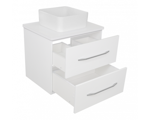 Купить Челси - 60 тумба подвесная с 2 ящ. / столешница в магазине сантехники Santeh-Crystal.ru