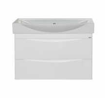 Элвис -105 Тумба подвесная с 2 ящ.белая эмаль  / раковина