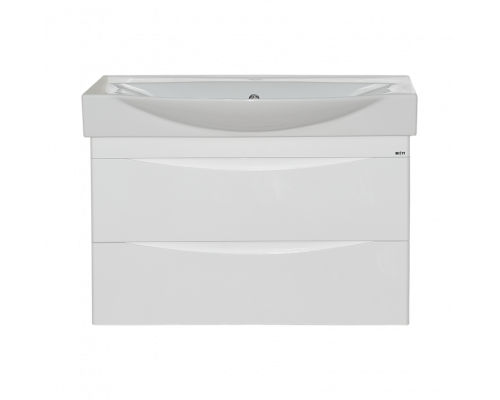 Купить Элвис -105 Тумба подвесная с 2 ящ.белая эмаль  / раковина в магазине сантехники Santeh-Crystal.ru