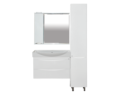 Купить Элвис -105 Тумба подвесная с 2 ящ.белая эмаль  / раковина в магазине сантехники Santeh-Crystal.ru