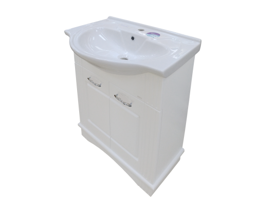 Приобрести Эльбрус - 65 Тумба белая эмаль / раковина в магазине сантехники Santeh-Crystal.ru