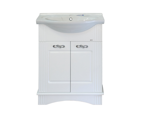 Приобрести Эльбрус - 65 Тумба белая эмаль / раковина в магазине сантехники Santeh-Crystal.ru