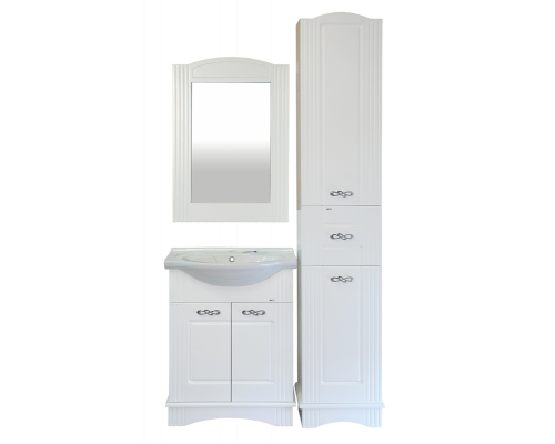 Приобрести Эльбрус - 65 Тумба белая эмаль / раковина в магазине сантехники Santeh-Crystal.ru