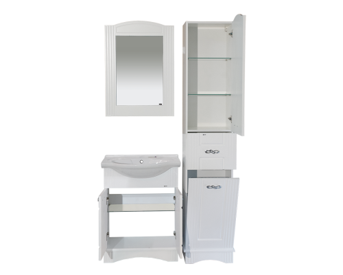 Приобрести Эльбрус - 65 Тумба белая эмаль / раковина в магазине сантехники Santeh-Crystal.ru