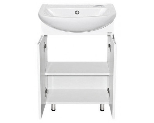 Заказать Лаванда - 60 Тумба прямая белая / раковина в магазине сантехники Santeh-Crystal.ru