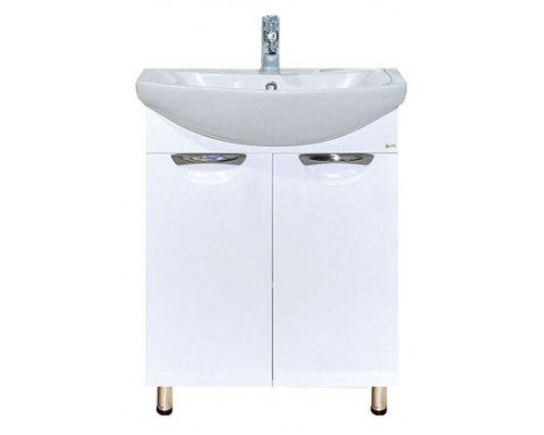 Приобрести Лаванда - 50 Тумба прямая белая / раковина в магазине сантехники Santeh-Crystal.ru