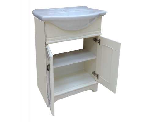 Приобрести Лувр - 65 Тумба напольная, слоновая кость / раковина в магазине сантехники Santeh-Crystal.ru