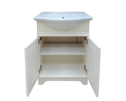 Приобрести Лувр - 65 Тумба напольная, слоновая кость / раковина в магазине сантехники Santeh-Crystal.ru