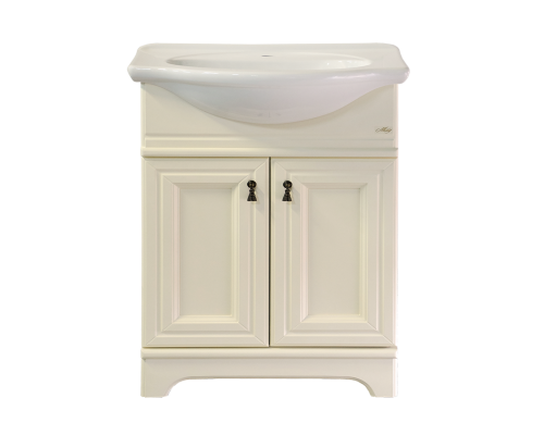 Приобрести Лувр - 65 Тумба напольная, слоновая кость / раковина в магазине сантехники Santeh-Crystal.ru