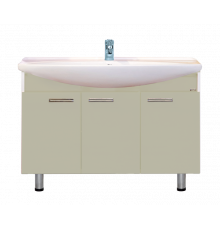 Джулия -120 Тумба  бежевая / раковина