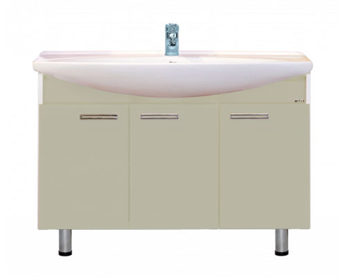 Приобрести Джулия -120 Тумба  бежевая / раковина в магазине сантехники Santeh-Crystal.ru