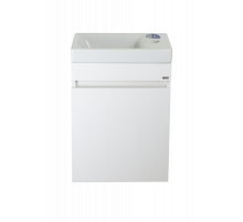 Эко мини - 40 Тумба подвесная, белая / раковина