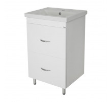 Фостер - 50 Тумба напольная с 2 ящ. белая / раковина