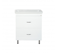 Фостер - 60 Тумба напольная с 2 ящ. белая / раковина