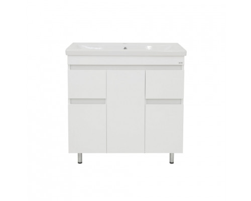 Заказать Фостер - 80 Тумба напольная с 2 ящ. белая / раковина в магазине сантехники Santeh-Crystal.ru