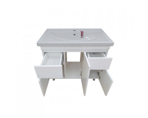 Заказать Фостер - 80 Тумба напольная с 2 ящ. белая / раковина в магазине сантехники Santeh-Crystal.ru