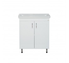 Фостер - 70 Тумба напольная прямая белая / раковина