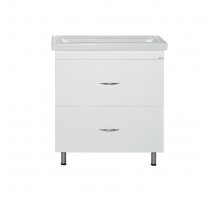 Фостер - 70 Тумба напольная с 2 ящ. белая / раковина
