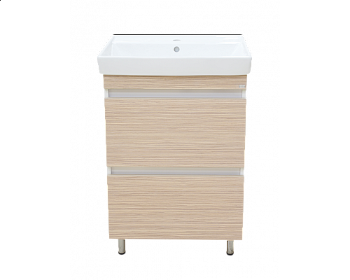 Купить Слим - 50 тумба напольная (ЛДСП/2 ящ.) / раковина в магазине сантехники Santeh-Crystal.ru