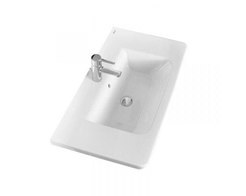 Купить Адель - 80 Тумба прямая белая эмаль / раковина в магазине сантехники Santeh-Crystal.ru