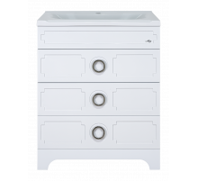 Лейла - 70 Тумба с 3 ящ. белая / раковина