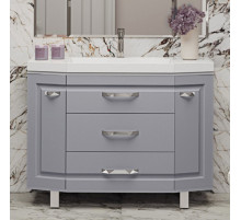 Терра -110 Тумба серая с 3 ящ. / раковина