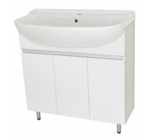 Амур - 80 Тумба напольная прямая (эмаль) / раковина