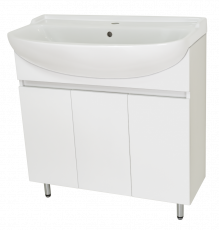 Амур - 80 Тумба напольная прямая (эмаль) / раковина