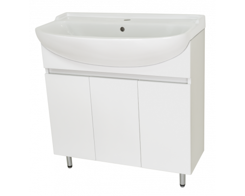 Купить Амур - 80 Тумба напольная прямая (эмаль) / раковина в магазине сантехники Santeh-Crystal.ru