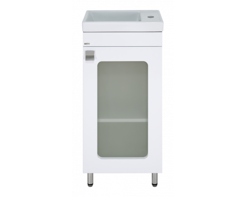 Купить Урал - 40 Тумба напольная прямая со стекл. (ПВХ) / раковина в магазине сантехники Santeh-Crystal.ru