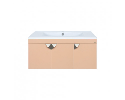 Заказать Сахара - 90 Тумба прямая подвесная песочная / раковина в магазине сантехники Santeh-Crystal.ru