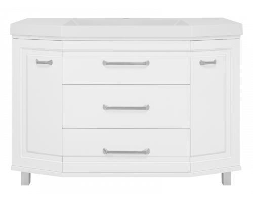 Заказать Терра -110 Тумба белая с 3 ящ. / раковина в магазине сантехники Santeh-Crystal.ru