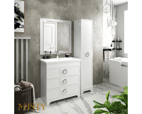 Купить Лейла - 70 Тумба с 3 ящ. белая / раковина в магазине сантехники Santeh-Crystal.ru