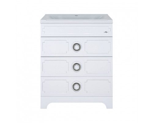 Купить Лейла -100 Тумба с 3 ящ. белая / раковина в магазине сантехники Santeh-Crystal.ru