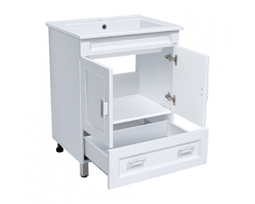 Купить Дива - 75 Тумба белая с 1 ящ. / раковина в магазине сантехники Santeh-Crystal.ru