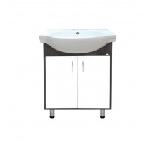 Панда - 70 Тумба прямая венге/белый / раковина