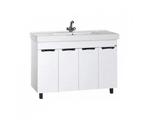 Приобрести София -120 Тумба прямая белая эмаль / раковина в магазине сантехники Santeh-Crystal.ru