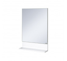 Алиса - 60 Зеркало белое с полкой