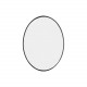 Купить Зеркало MELANA - 60 см овальное черное в магазине сантехники Santeh-Crystal.ru