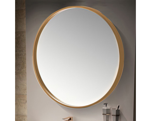 Купить Зеркало MELANA - 60 см круглое латунь в магазине сантехники Santeh-Crystal.ru