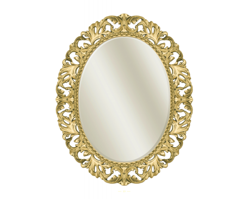 Приобрести Аврора O.1021.BA.ZA col 142 Зеркало (золото, овальное) в магазине сантехники Santeh-Crystal.ru