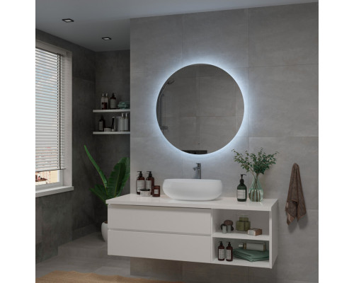 АЛАМАК - D800 Зеркало Led, ореол с бесконт.сенс., холод.подсветка с подогревом (Ажур ЗЛП105)