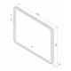 КАПЕЛЛА -1000х700 Зеркало Led.сенсор на зеркале., холод.подсветка (RUSSO ЗЛП3038)